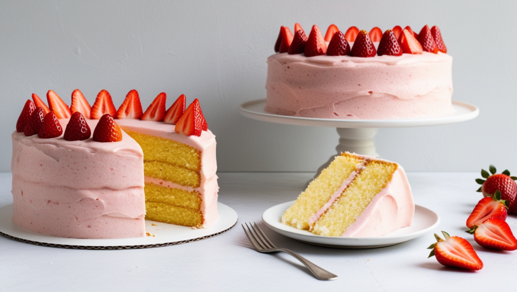 Strawberry Lemonade Cake Recipe